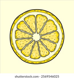 Hand-Drawn Lemon Citrus Fruit Sketch Vector Illustration. Vegan-Friendly Lemon Ingredient Collection Isolated on White Background. Citrus Fruit Set.