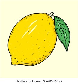 Hand-Drawn Lemon Citrus Fruit Sketch Vector Illustration. Vegan-Friendly Lemon Ingredient Collection Isolated on White Background. Citrus Fruit Set.