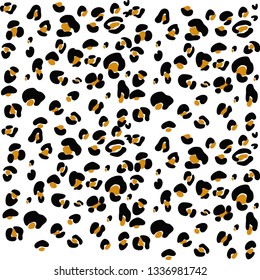 Hand-drawn leopard print wallpaper EPS 10