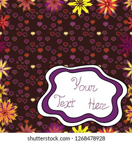Hand-drawn letters. Vector illustration. Isolated on brown, white and purple background. Doodle for kids. Seamless. Cute background for design of fabric, paper, wrappers and wallpaper.