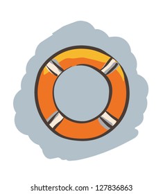 Hand-drawn Lifebuoy