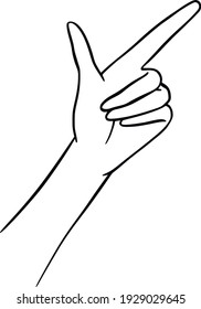 Hand-drawn line art hands. Elegant gestures isolated on white. Minimalist vector art. Womens hands icons, symbols and logo.
