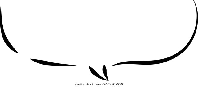 Ilustración de la burbuja de la línea dibujada a mano