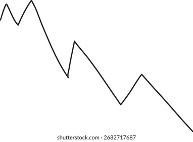 Handgezeichnete Liniendiagramm-Vektorgrafik