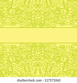 hand-drawn line pattern with place for text. vector background