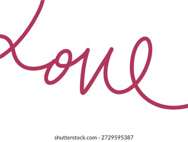 Dibujado a mano arte lineal de letras de AMOR