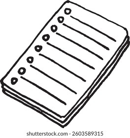  Hand-drawn lined paper  on vector format