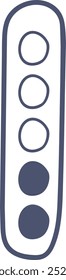 Handdrawn Loading Bar Progress Indicator Vector Illustration