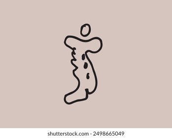 Hand-drawn logo with an artistic, authentic design. Highlights your brand's individuality and craftsmanship. Perfect for handmade products, artisanal goods, and creative I
