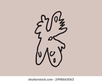 Hand-drawn logo with an artistic, authentic design. Highlights your brand's individuality and craftsmanship. Perfect for handmade products, artisanal goods, and creative K