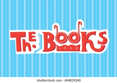 Hand-drawn logo for a bookstore