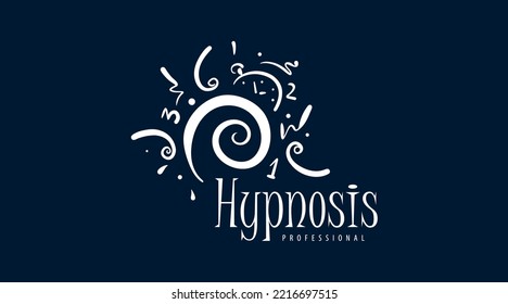 Hand-drawn logo for professional hypnosis