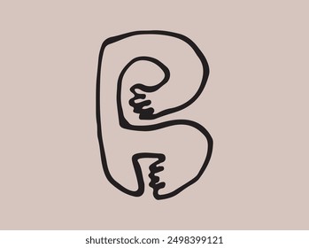 Hand-drawn logo with a tranquil, life-affirming design. Highlights your commitment to peace and well-being, making it perfect for yoga studios, wellness retreats, and personal growth B