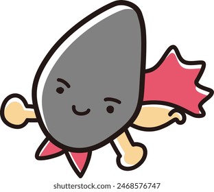 Personajes sueltos y lindos dibujados a mano. Una impresión áspera y amistosa. Ilustración vectorial.