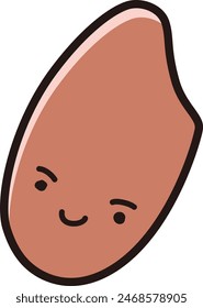 Personajes sueltos y lindos dibujados a mano. Una impresión áspera y amistosa. Ilustración vectorial.