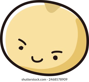 Personajes sueltos y lindos dibujados a mano. Una impresión áspera y amistosa. Ilustración vectorial.