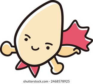 Hand-drawn loose and cute characters. A rough and friendly impression. Vector illustration.