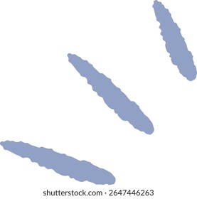 Marcas de verificación dibujadas a mano, sueltas y lindas. Perfecto para crear una impresión áspera y elegante. Ilustración vectorial.