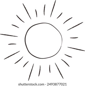 Dibujado a mano, flojo y lindo material de diseño. Perfecto para crear una impresión áspera y elegante. Ilustración vectorial.