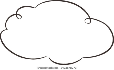 Hand-drawn, loose and cute design material. Perfect for creating a rough and stylish impression. Vector illustration.