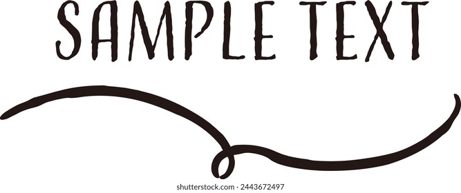 Hand-drawn loose and cute design parts. Ideal for finishing with a rough and stylish impression. Vector illustration.