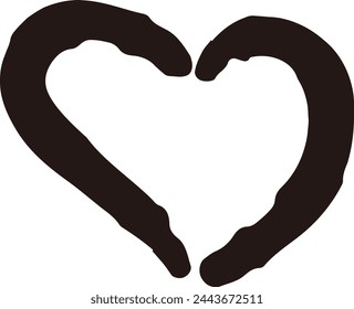 Hand-drawn loose and cute design parts. Ideal for finishing with a rough and stylish impression. Vector illustration.
