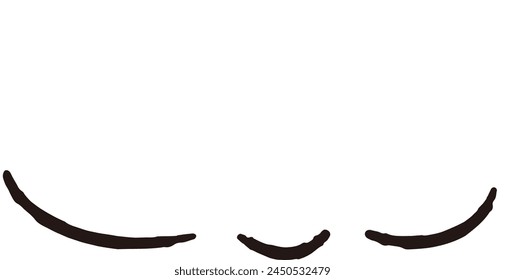 Hand-drawn loose and cute design parts. Ideal for finishing with a rough and stylish impression. Vector illustration.
