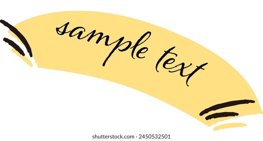 Hand-drawn loose and cute design parts. Ideal for finishing with a rough and stylish impression. Vector illustration.