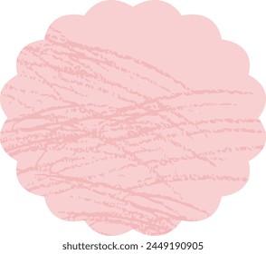 Hand-drawn loose and cute frame. Recommended for a rough and stylish look. Vector illustration.