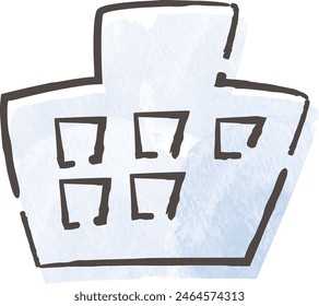 Hand-drawn, loose and cute icons. Perfect for creating a rough and stylish impression. Vector illustration.