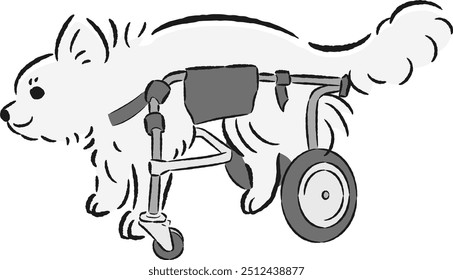 Dibujado a mano, suelto y lindo ilustraciones de suministros para mascotas. Una impresión áspera y elegante. Ilustración vectorial.