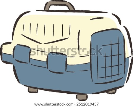 Hand-drawn, loose and cute illustrations of pet goods. A rough and stylish impression. Vector illustration.