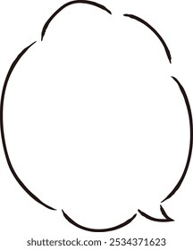Dibujado a mano, sueltas y lindas burbujas de discurso. Perfecto para crear una impresión áspera y elegante. Ilustración vectorial.