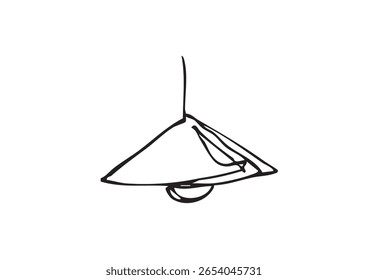 Ilustração De Luz Sombreada De Arte De Linha Solta Desenhada À Mão