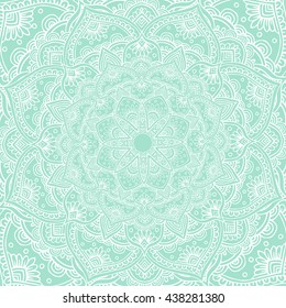 Hand-drawn mandala in color with ethnic floral doodle pattern. Zendala, design for for adults, vector illustration. Zen doodles. Circular ornament.