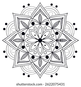 Hand-drawn mandala designs feature intricate, symmetrical patterns often inspired by nature and geometry, symbolizing, balance, and spiritual connection. Each is unique and artistically expressive.