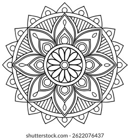 Hand-drawn mandala designs are intricate circular patterns that represent unity and balance. Created with detailed lines and shapes, they reflect mindfulness, creativity, and spiritual symbolism.