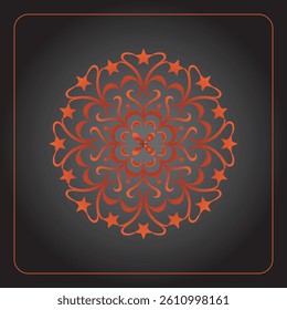 Hand-drawn mandala ornamental circular design