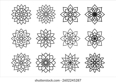 Hand-Drawn Mandala with Paisley and Swirls