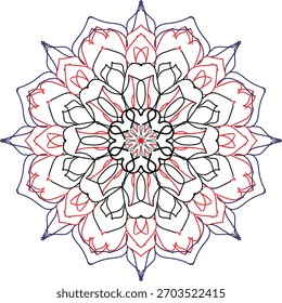 A hand-drawn mandala rich with patterns and flowing symmetry.