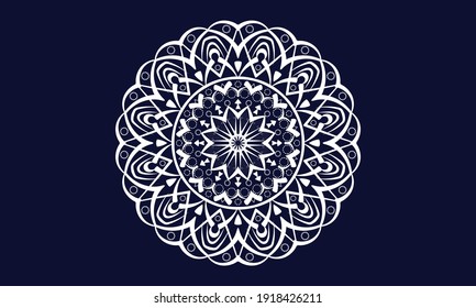 Hand-drawn mandala of vector illustration. Hand-drawn background. Islam, Arabic, Indian, ottoman motifs.