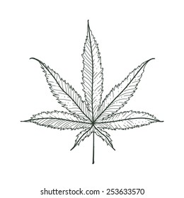 Weed Leaf Drawing Images Stock Photos Vectors Shutterstock