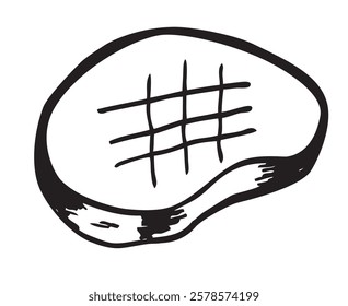 Hand-Drawn Meat Sketch Vector Illustration