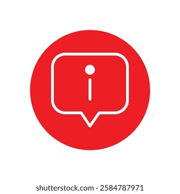 hand-drawn minimal style line chat bubble error icon flat design
