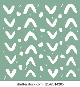 Hand-drawn minimalistic abstract pattern. Modern trendy Scandinavian design

