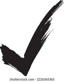 Hand-drawn monochrome check marks that can be used for questionnaires