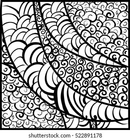 hand-drawn, monochrome, vector illustration of a monochrome, abstract vitrage background