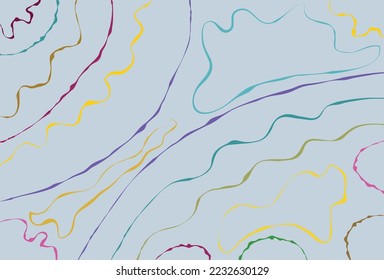 Hand-drawn multi colored abstract background illustration design.