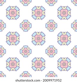 hand-drawn multicolor repeat pattern on transparent background, repeat pattern for textile, wallpaper, wrapper, packaging, and all other seamless printing jobs, pattern added to the swatch panel.