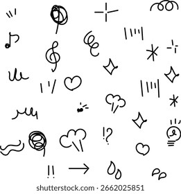 Los números musicales dibujados a mano crean un patrón de Vector sin fisuras, perfecto para un diseño divertido o un Fondo de pantalla con temática escolar	